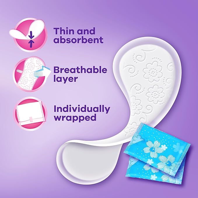 Always Thin Daily Panty Liners for Women, Light Absorbency, Unscented, 162 Count (Packaging May Vary)
