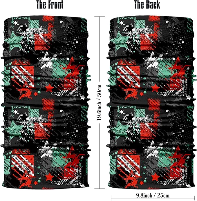 Obacle Neck Gaiter Face Mask Bandana for Dust Wind Sun Protection for Men Women