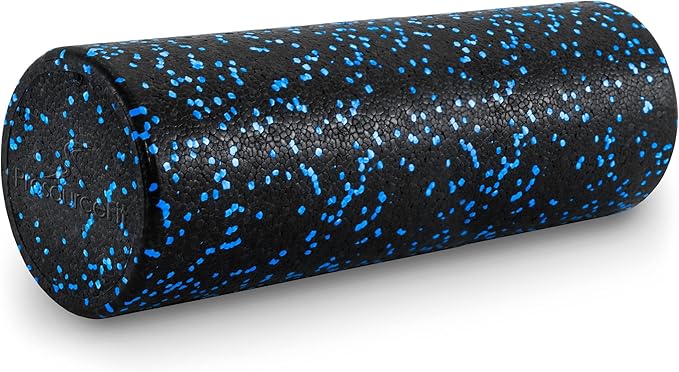 ProsourceFit High Density Foam Rollers 18 - inches Long, Firm Full Body Athletic Massager for Back Stretching, Yoga, Pilates, Post Workout Trigger Point Release, Pink