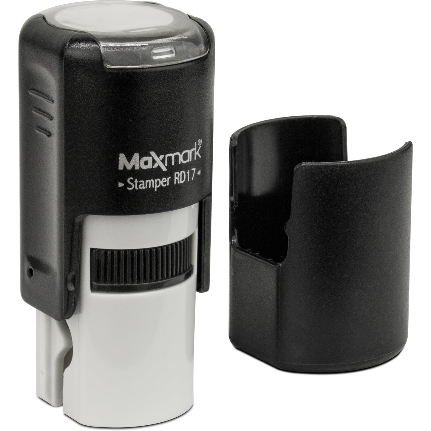 MaxMark Round Self Inking Emoji Stamp - Like - Green Ink
