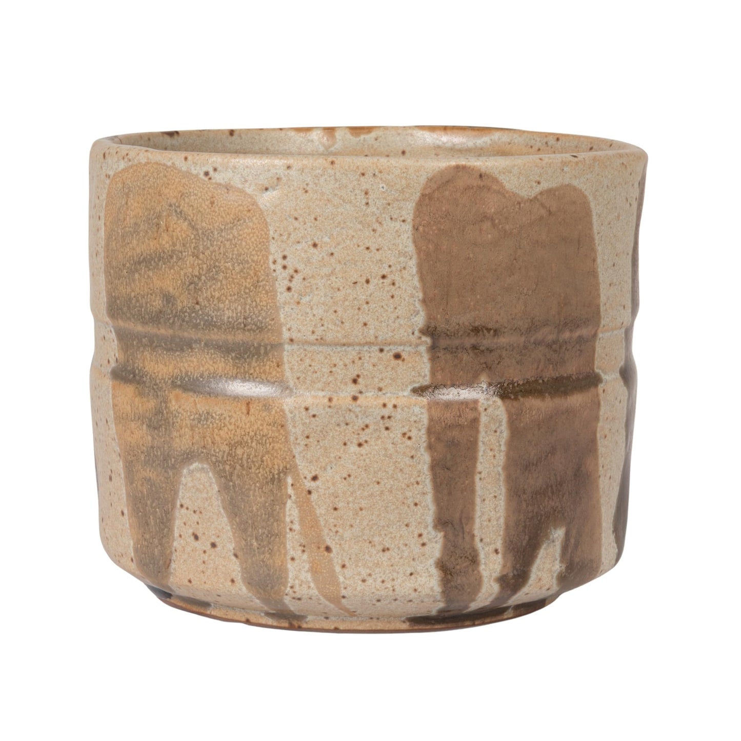 Creative Co-Op Stoneware Planter in Reactive Glaze, Multicolor
