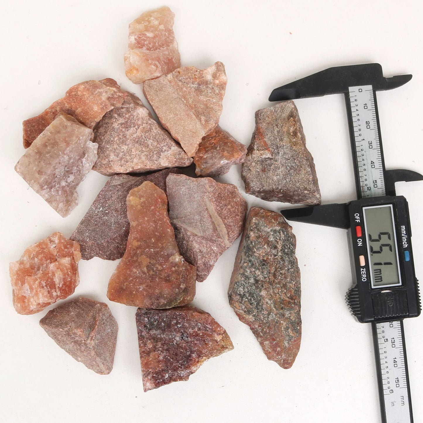 REAL-GEMS Natural Raw Healing Crystals Rough Stones for Tumbling, Cabbing, Polishing, Wire Wrapping, Wicca & Reiki Crystal Healing, Mix Gemstones,7 Chakra (Pink Jade)