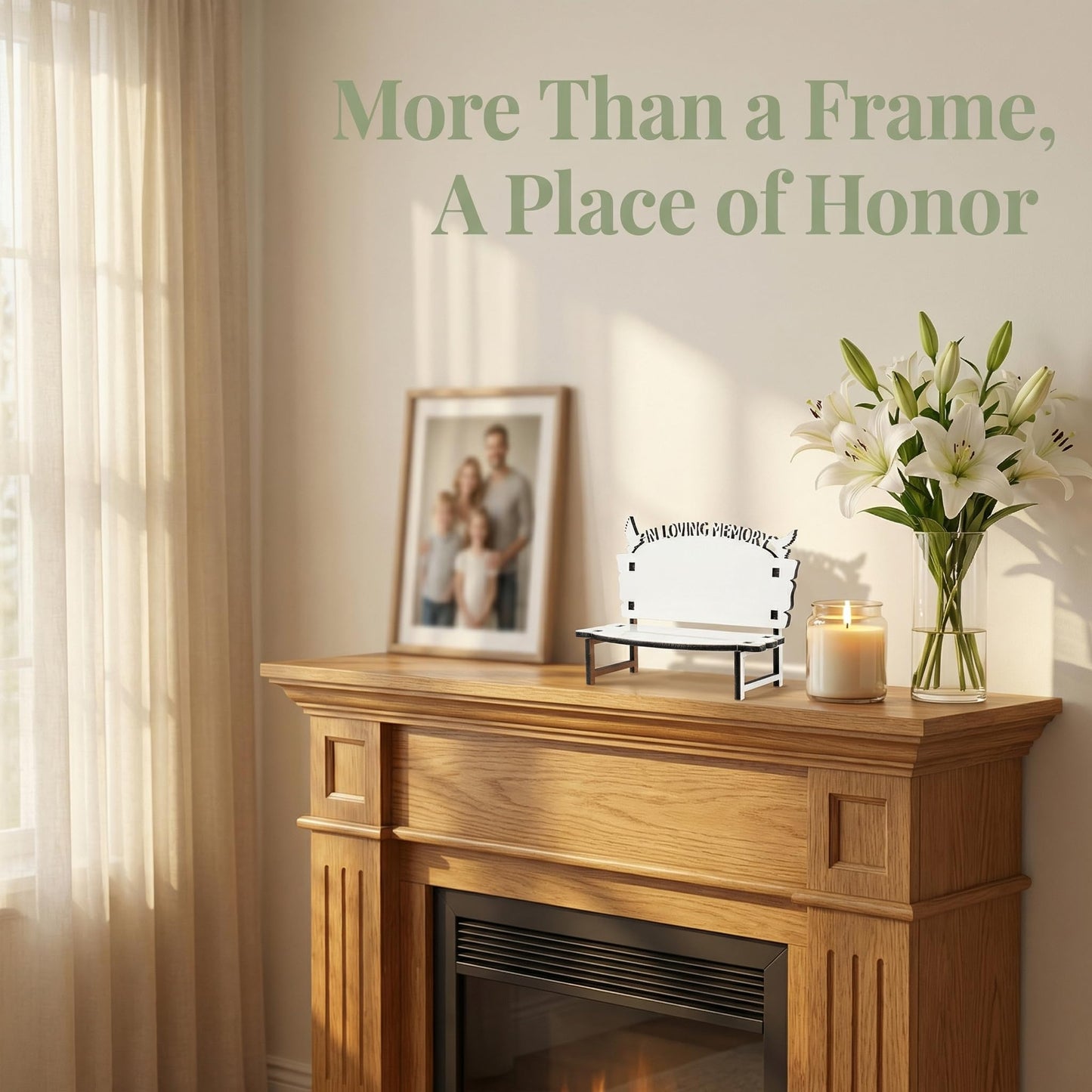 STOBOK 4Pcs Sublimation Bench Blanks, Wooden Photo Frame Ornament Heat Transfer White Bench Shaped Tabletop Display for Memorial Decor and DIY Keepsake Crafts, 7.09 x 11.02 x 5.71 in