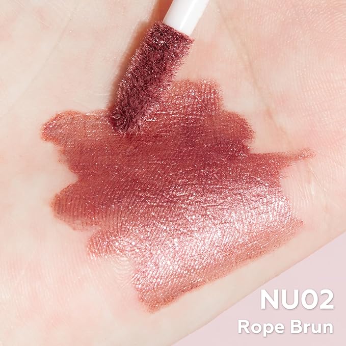 FOCALLURE Metallic Liquid Lipstick,Non Stick Cup Lip Gloss,High Impact Lip Color with Transfer-proof Wear,Long Lasting & Waterproof Lipstick Makeup for Women,Rope Brun