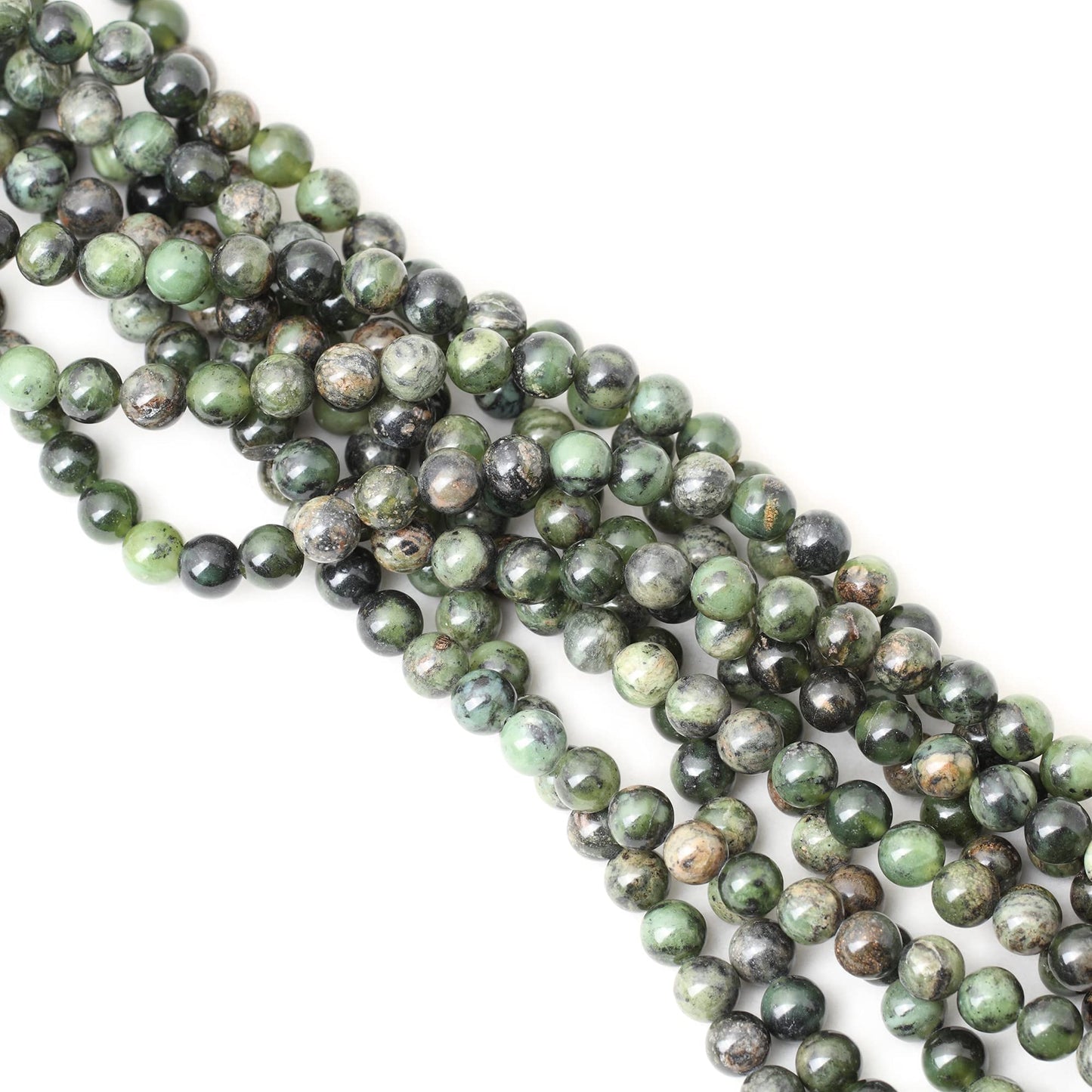 CHEAVIAN 45PCS 8mm Natural Chrysoprase Round Loose Beads for Jewelry Making 1 Strand 15"