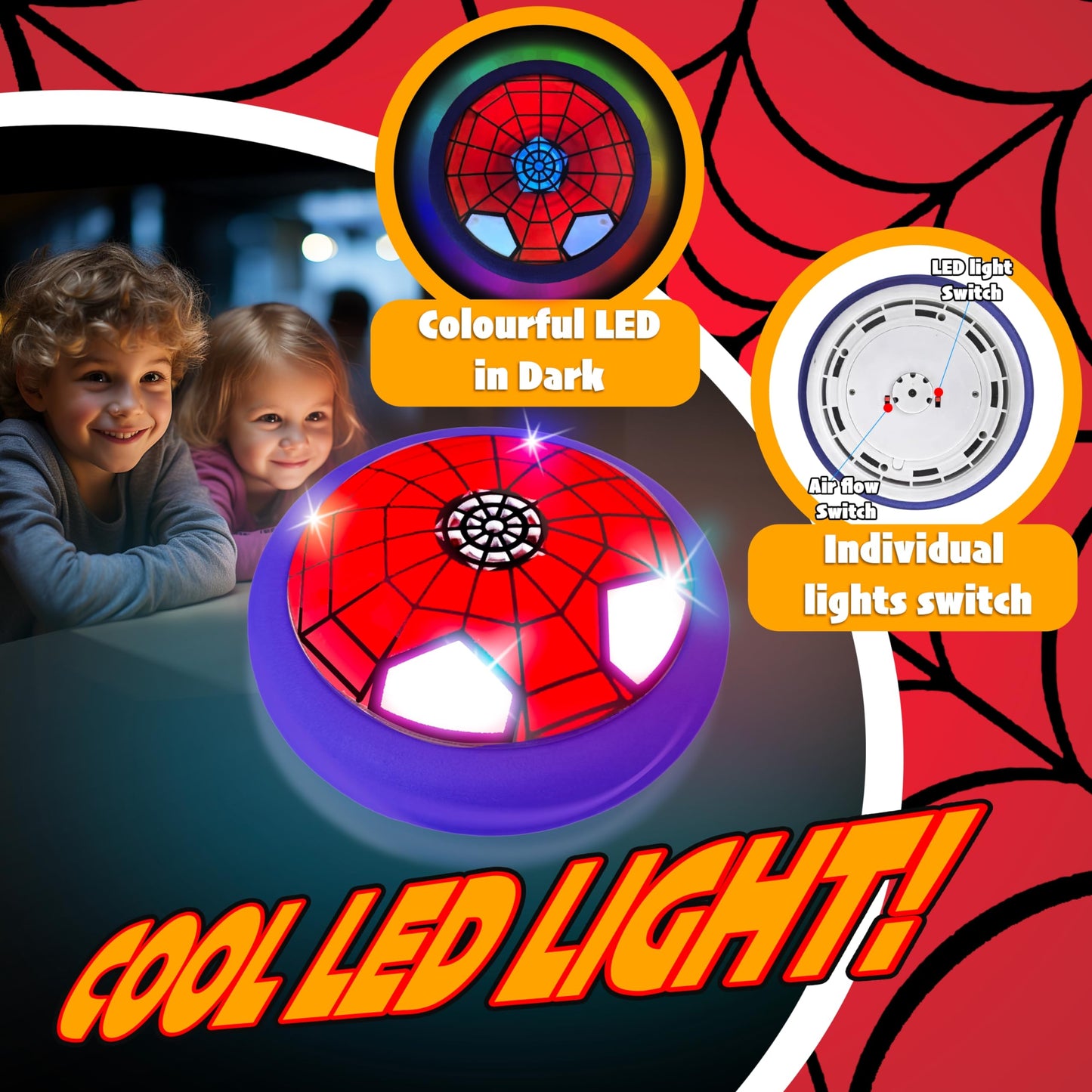 Hover Soccer Ball Set for Kids - Boy Birthday Gifts - Indoor Toy Games Gift for Boys 4 ,5 ,6 7, 8, 9, 10, 11, 12 Year Old 2 Pack