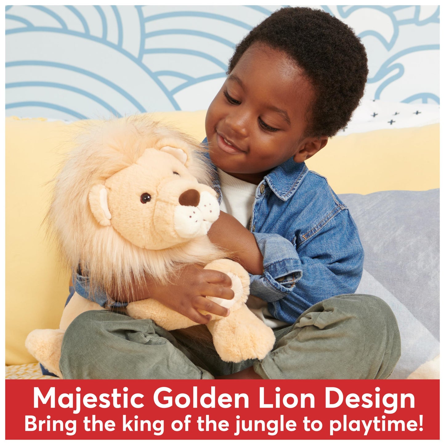 GUND Regis Lion Plush, Lion Stuffed Animal for Ages 0 and Up, Tan/Gold, 12"