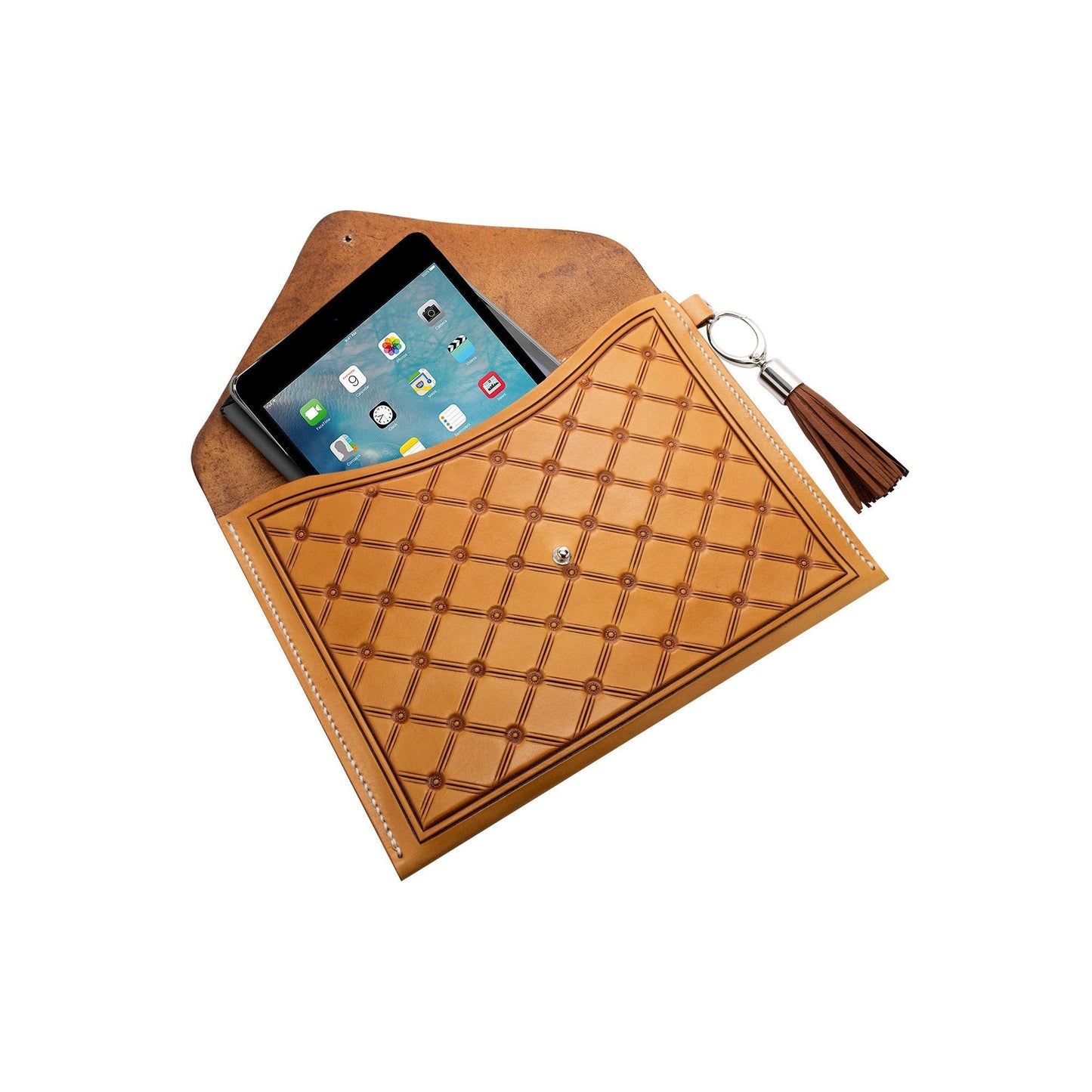 Realeather DIY Envelope Clutch Purse Kit, Natural