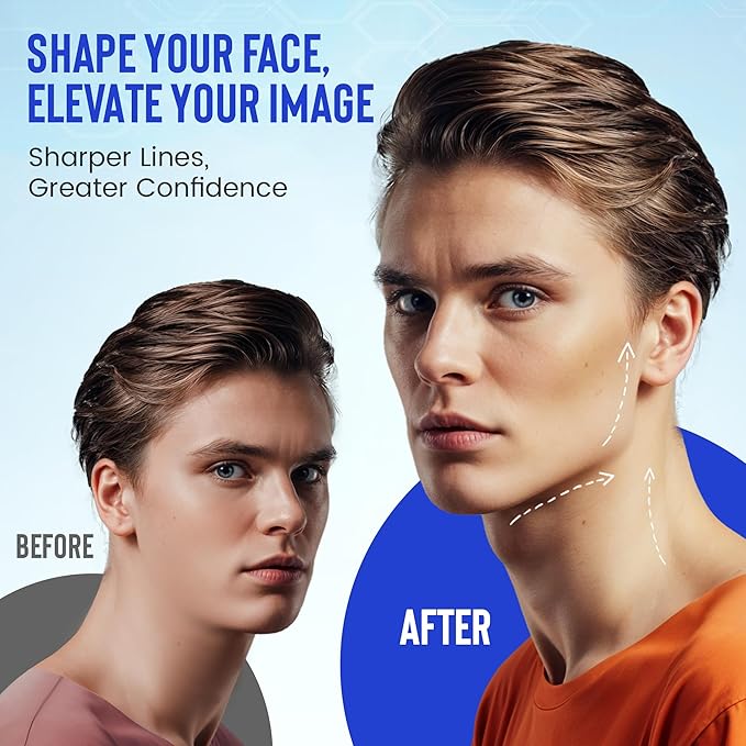 Achilles Fitness Double Chin Reducer Jaw Exerciser – Jawline Sculptor and Face Slimmer for Women and Men – Encourages Jaw Movement and Aids in Natural Jaw Function - Ideal for Mewing Practice