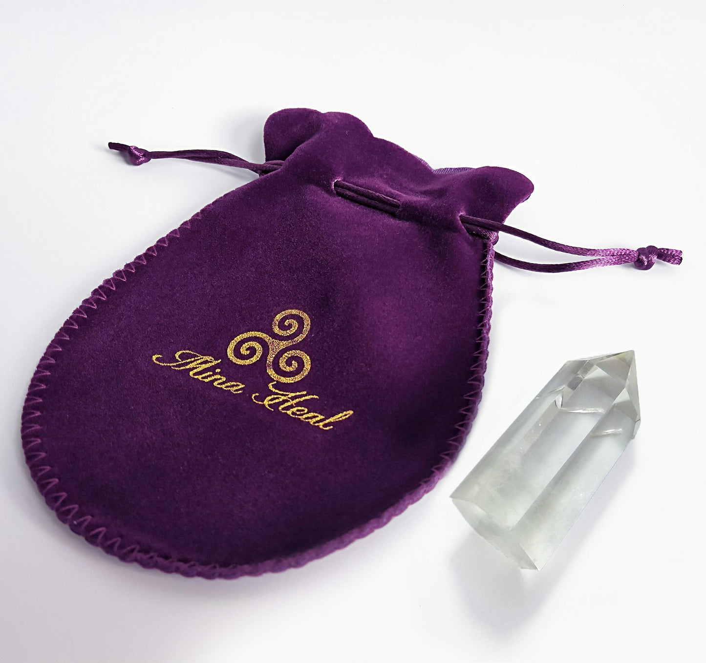 Healing Stone Wand of Clear Quartz Crystal Pointed & Faceted Prism Bar for Reiki Chakra Meditation Therapy Deco
