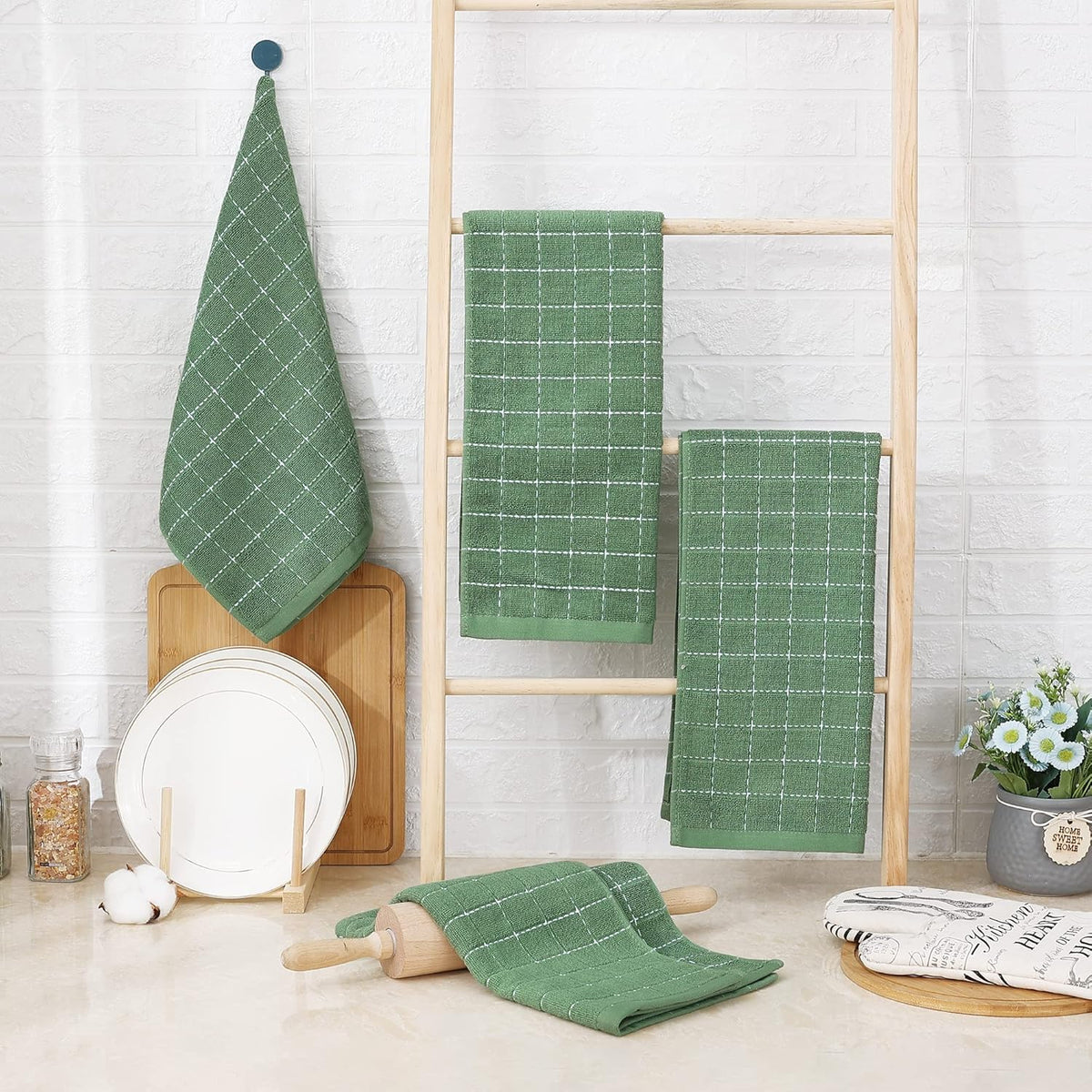 100% Cotton Terry Kitchen Towels (24 Count)
