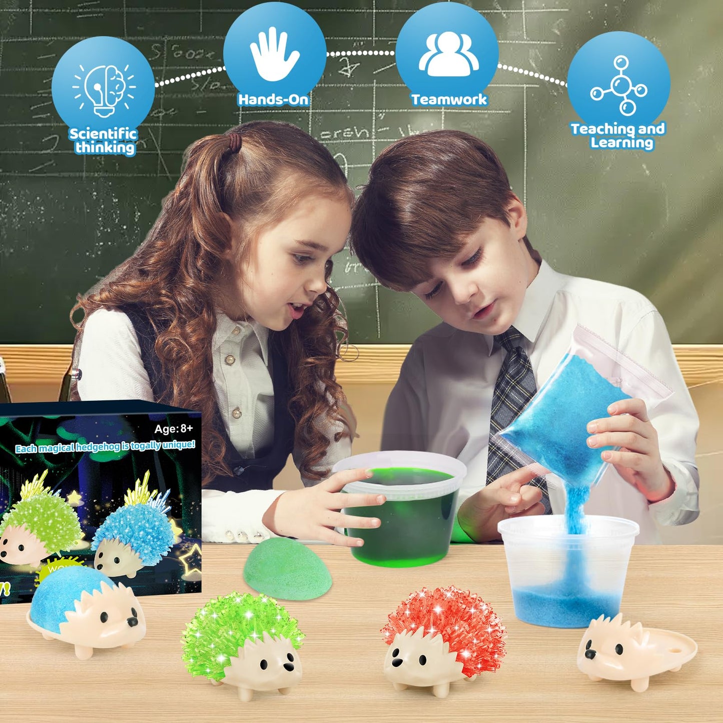 sdaymol Crystal Growing Kit,Science Kits for Kids Age 8-12,DIY Science Experiments Lab Learning & Educational Toys,STEM Projects Toys Gifts for Boys & Girls Ages 8 9 10 12