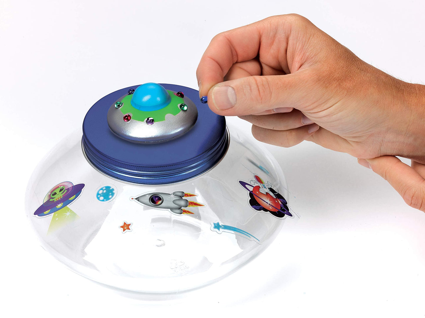 Creativity for Kids Crystal Space Terrarium Kit - Crystal Growing Kit for Kids - DIY STEM Science Kit for Boys and Girls (Ages 6+)