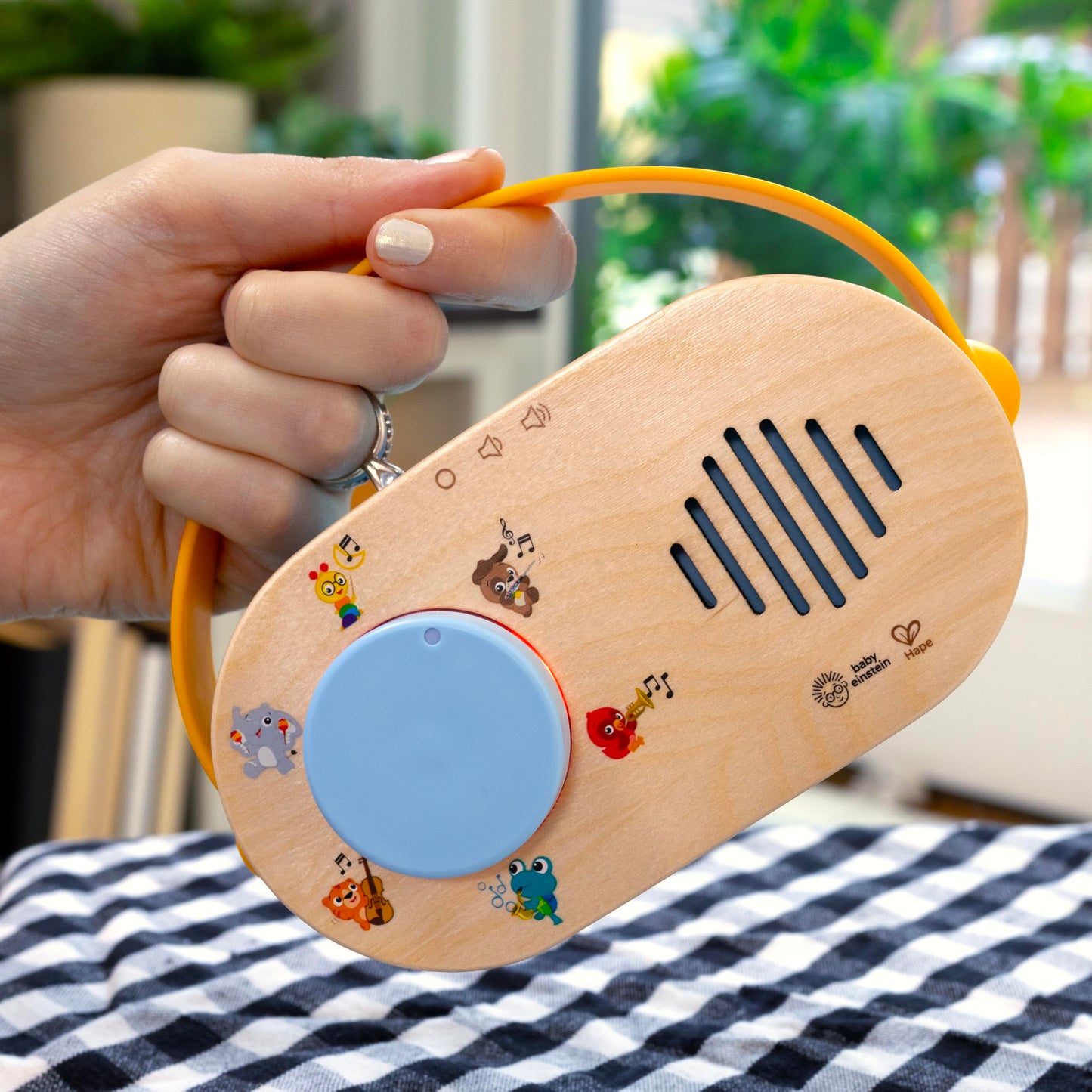 Baby Einstein + Hape Discovery Radio Toy Radio with Music & Lights, Ages 6 Months+