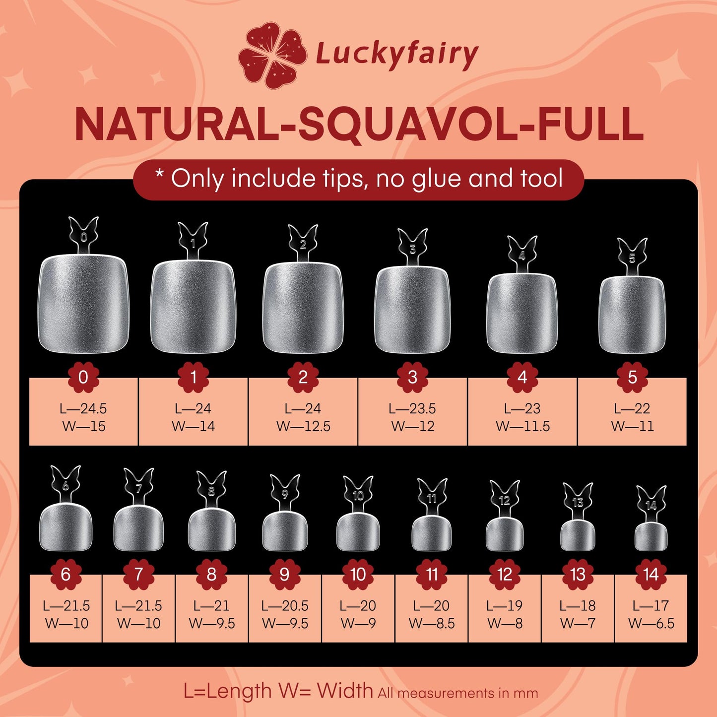 Luckyfairy Square Toe Nail Tips: Full Cover Big Wide Matte Fake Toe Nails 15Sizes Soft Gel Pre-shape Clear Gel Toe Nail Tips Press ons For Nail Extensions Home DIY Salon 360Pcs