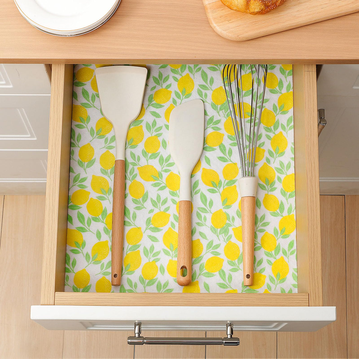 12 Pack Polyester Shelf Liners for Kitchen Cabinets