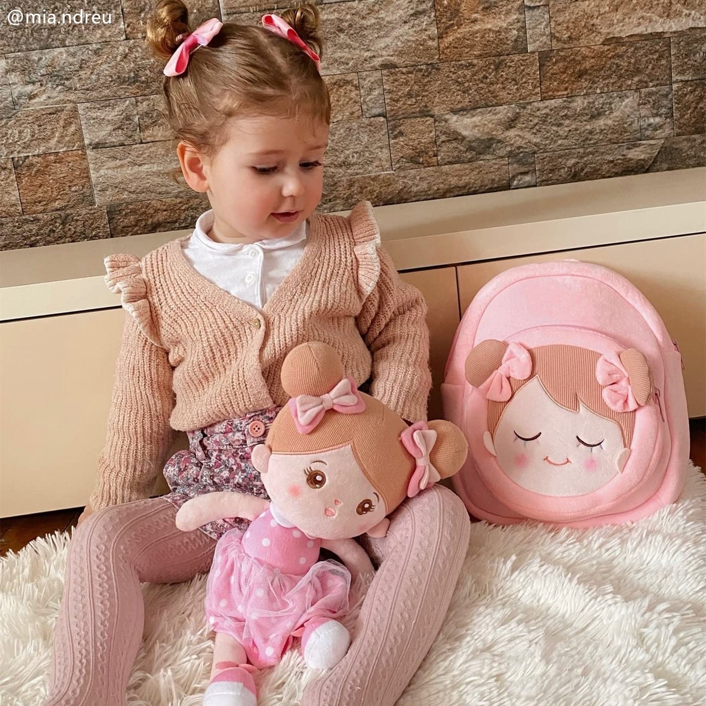 OUOZZZ Soft Baby Doll for Girls - First Baby Doll Plush Rag Doll Sleeping Cuddle Buddy Doll Toy for Kids