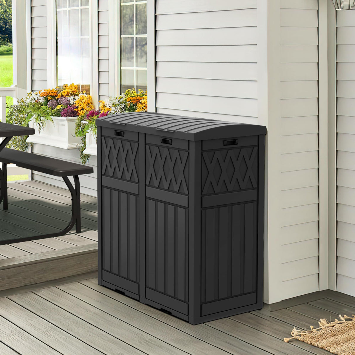 76 Gallon Garbage Dual Can