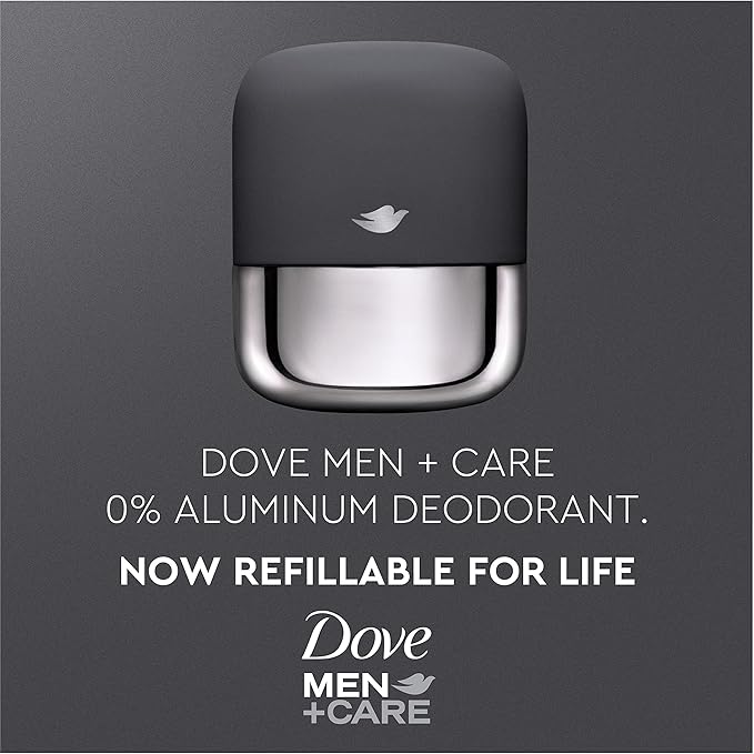 Dove Men+Care Deodorant Refill 0 percent Aluminum Clean Touch Aluminum Free Deodorant 1.13 Ounce (Pack of 2)