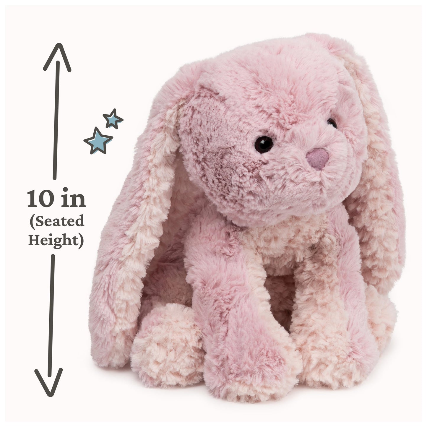 GUND Cozys Collection Bunny Stuffed Animal, Spring Decor, Plush Bunny for Ages 0 and Up, Pink, 10"