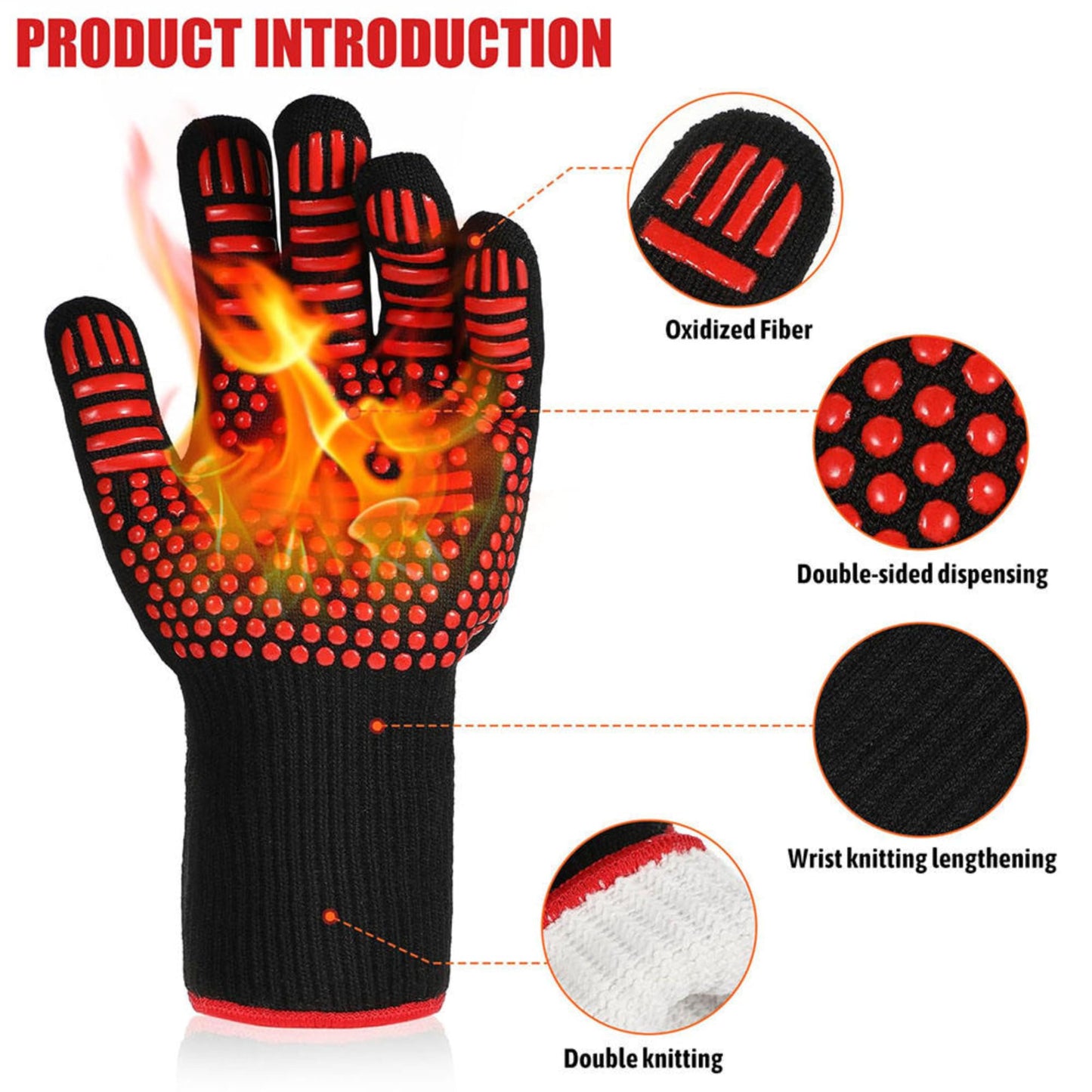 NCA - 5 piece BBQ Prep Tub, BBQ Blanket, Heat Resistant Grill Gloves (1472°F), Meat Claws | 21" Meat Resting Bag, Insulated Triple Layer | Foldable Cutting Board, Drain Plug | 2 pcs Chicken Shredder
