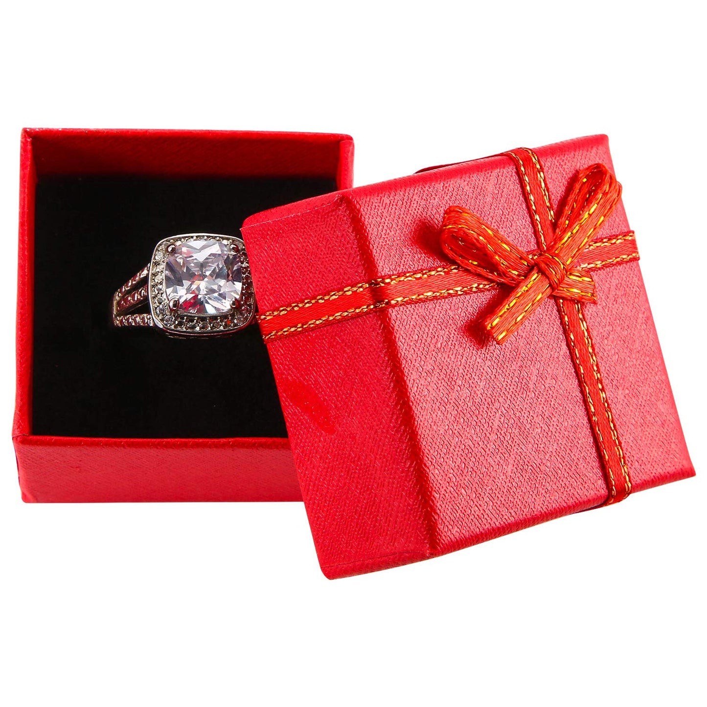 Pangda 12 Pieces Cardboard Earring Gift Box Jewellery Ring Box Necklace Bracelet Earring Jewelry Package Case for Valentine Birthday Gift(Classical Color,1.57 x 1.57 x 1.06 Inch)