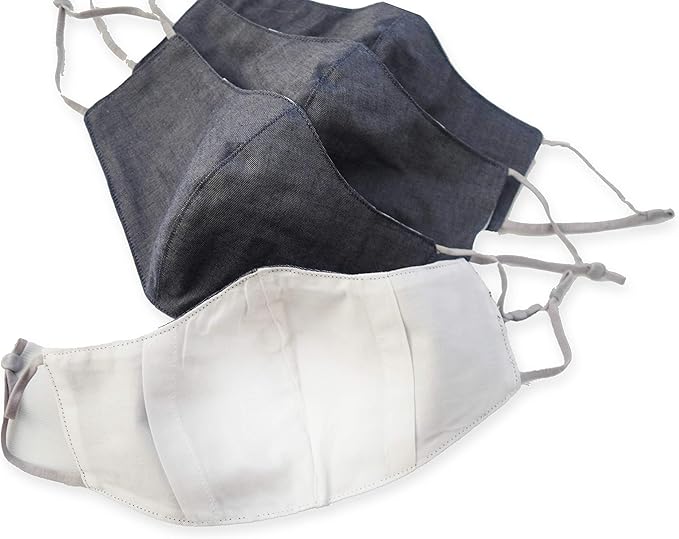 HOPE LOVE SHINE Fabric Cotton Facemasks Adjustable Pack of 4