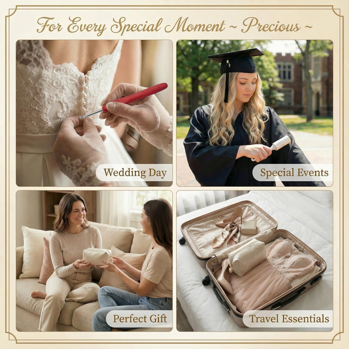 HygaLivia Wedding Emergency Kit | 30+ Essentials | 100+ Pieces | Bridal Emergency Kit for Wedding Day