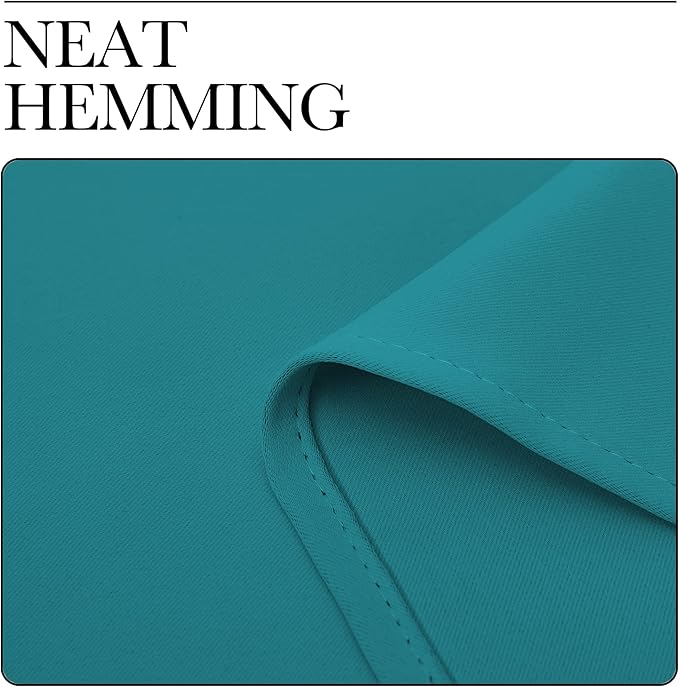 NICETOWN Room Darkening Curtains 63 inch Length 2 Panels, Thermal Insulated Grommet Blackout Curtains for Modern Casual Elegant Bedroom Kids Room Theme Decoration (Peacock Teal, 2 Pieces, W42)