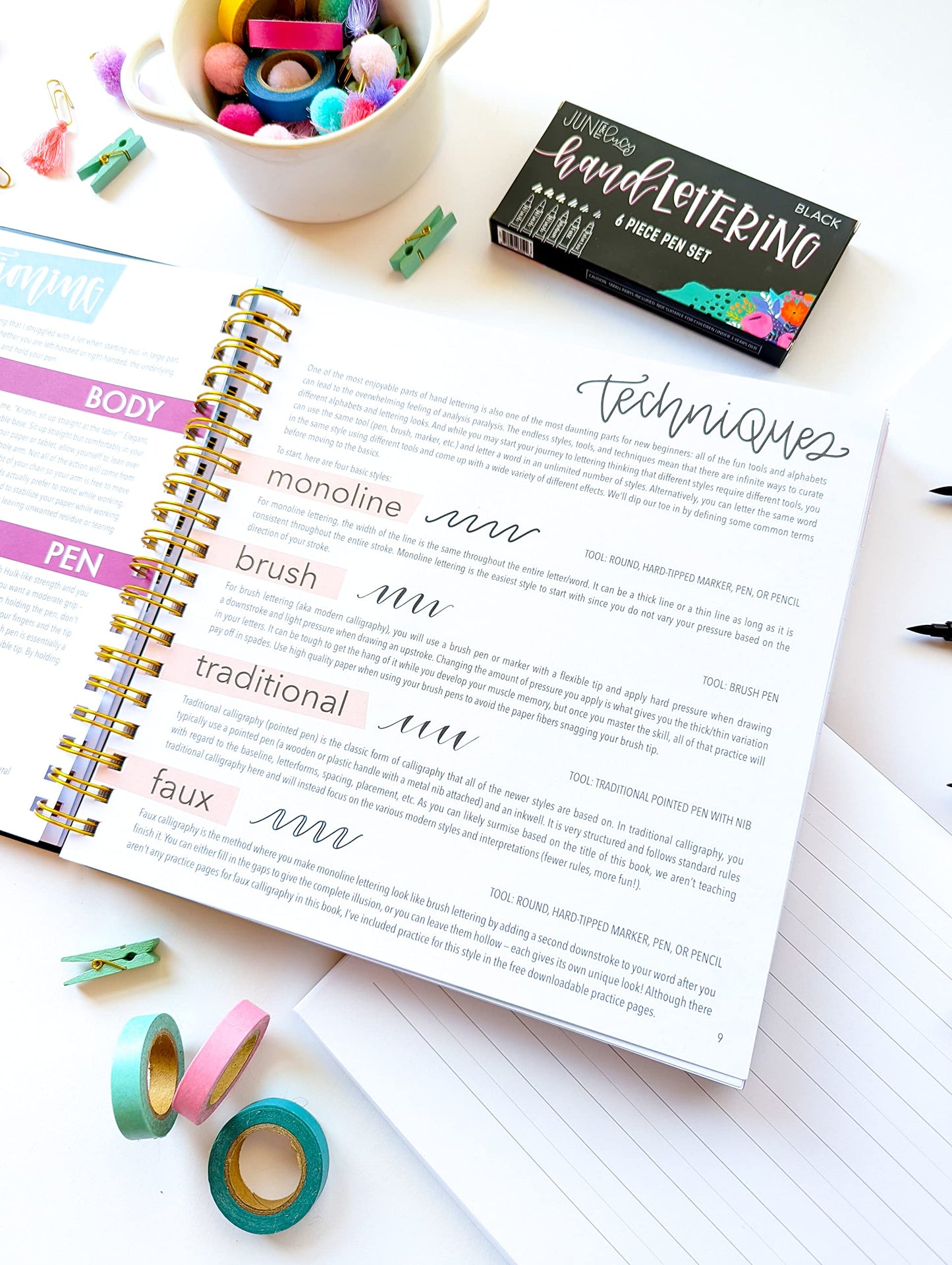 Calligraphy Kit for Beginners - Calligraphy Pen Set with Calligraphy Workbook