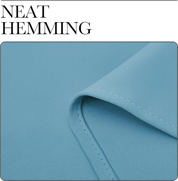 NICETOWN Thermal Curtains for Kids Room, Window Treatment Thermal Insulated Solid Grommet Blackout Drape Panels for Bedroom (Teal Blue, Set of 2, 34 by 84 inches)