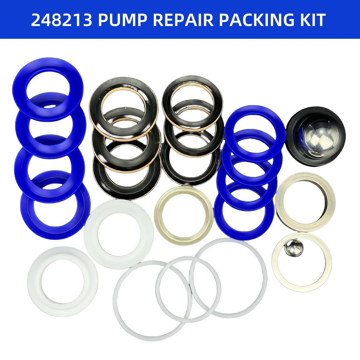 HSKLAADC 248213 Pump Repair Packing Kit for Graco Ultra Max II 1095 1595 GMax 5900 10000 Airless Paint Sprayer Replacement Seal Accessories