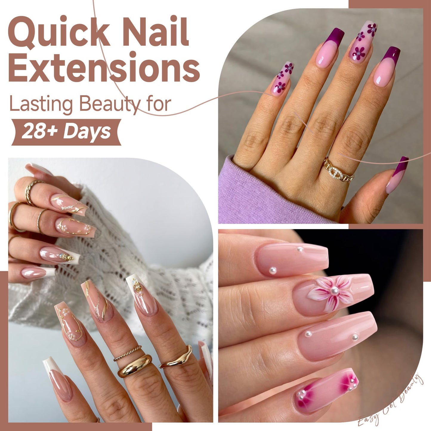 UNA GELLA Coffin Nails Tips, 216 PCS Soft Gel Nail Tips Coffin Half Matte Full Cover False Nails Pre-shaped Clear Acrylic Press on Nails Medium for Nail Extensions Home DIY Salon, 12 Sizes