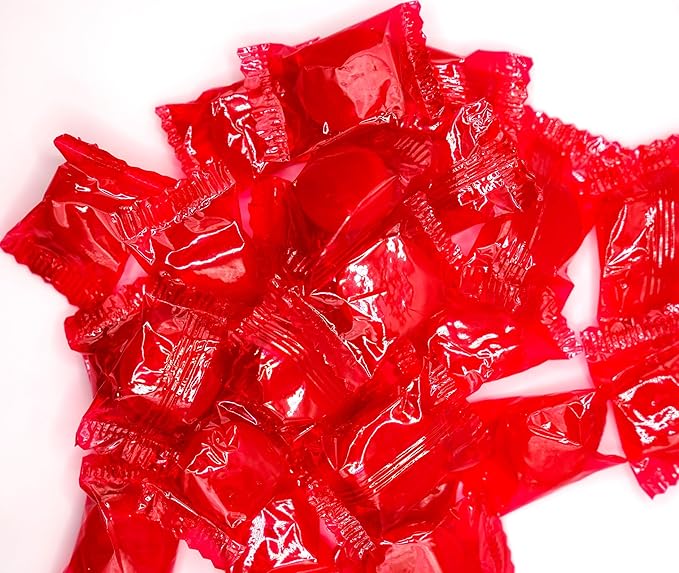 Cinnamon Discs - 100 Count of Sweet Spicy Individually Wrapped Fresh Red Cinnamon Candy