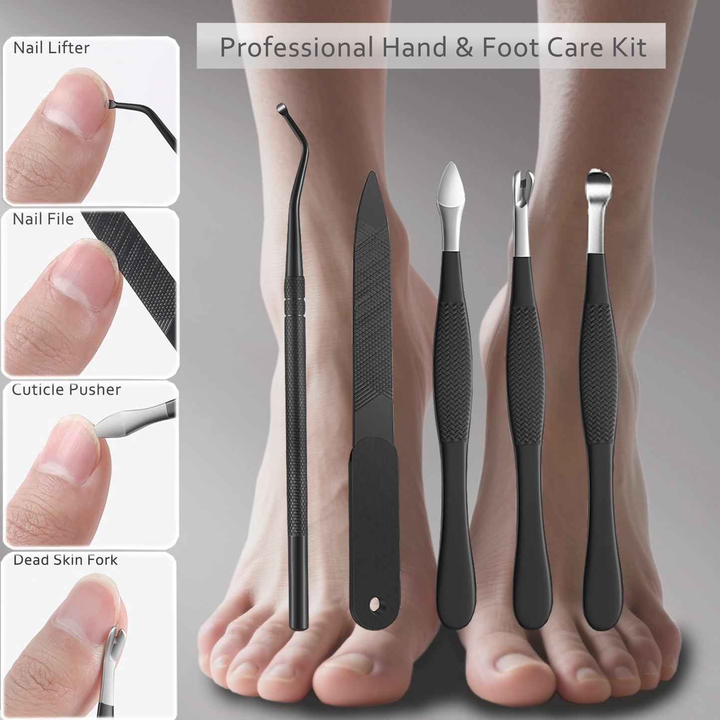 Toenail Clipper for Thick Nails Seniors Ingrown Toe Nail Pedicure Knife for Ingrown Nails Removal Kit Cutter Toenail