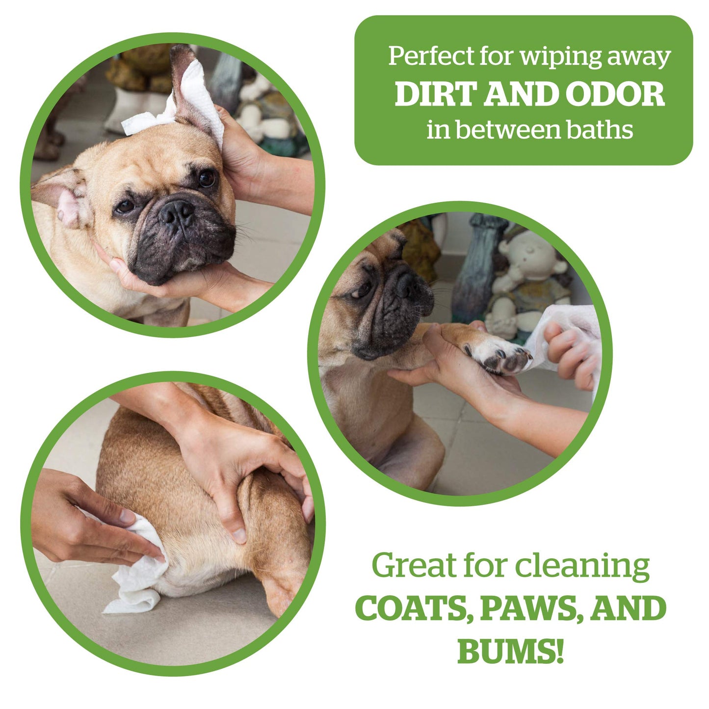 Pogi's Poop n' Wipe Combo - 500 Dog Poop Bags and 100 Plant-based Grooming Wipes Bundle