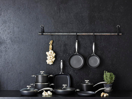 Scanpan Pro IQ 10.5” Square Grill Pan - Easy-to-Use Nonstick Cookware - Dishwasher, Metal Utensil & Oven Safe - Made by Hand in Denmark