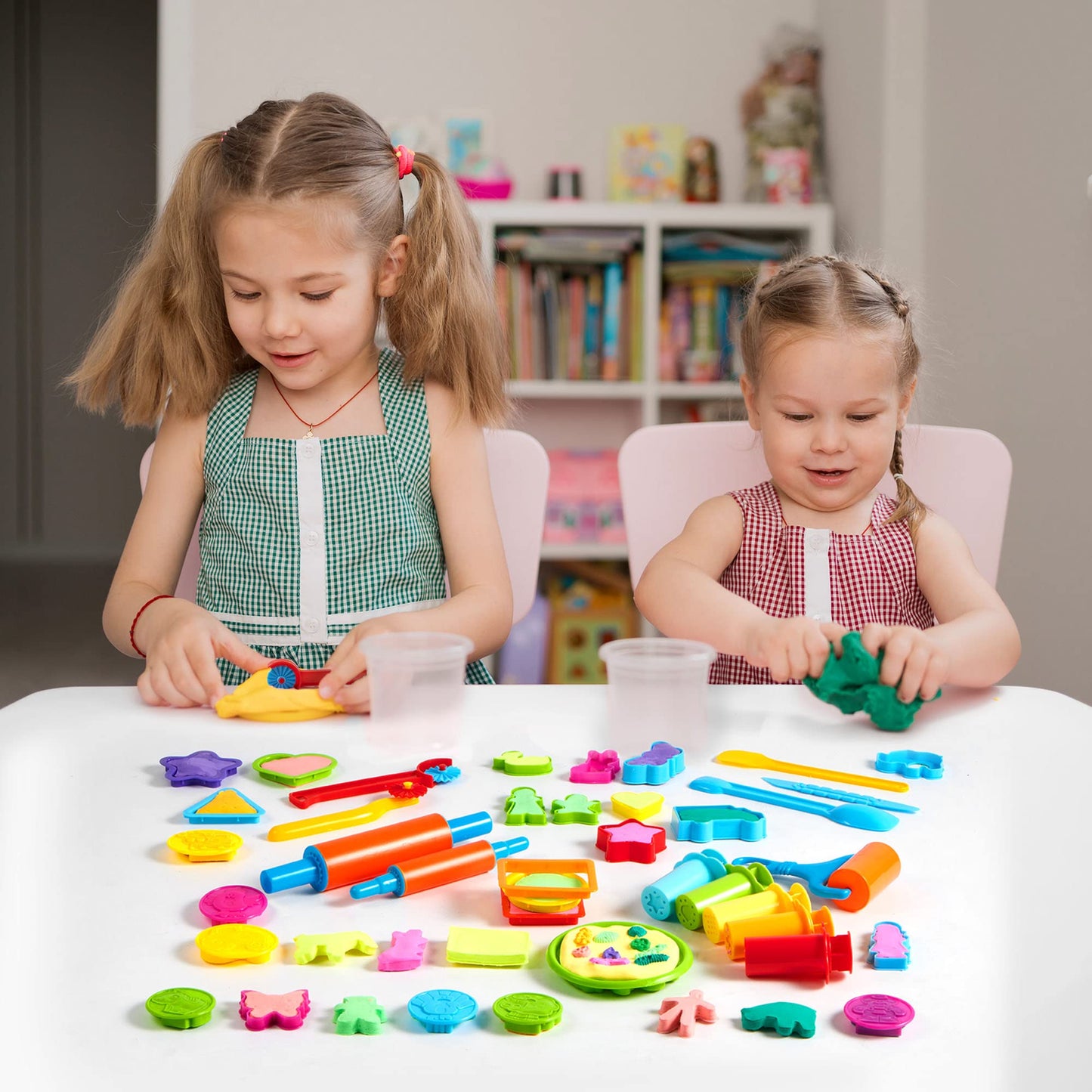 JOYIN 44 Clay Tools Set for Kids, Clay Accessories with Various Plastic Molds, Rolling Pins, Cutters, Gift for Boys Girls