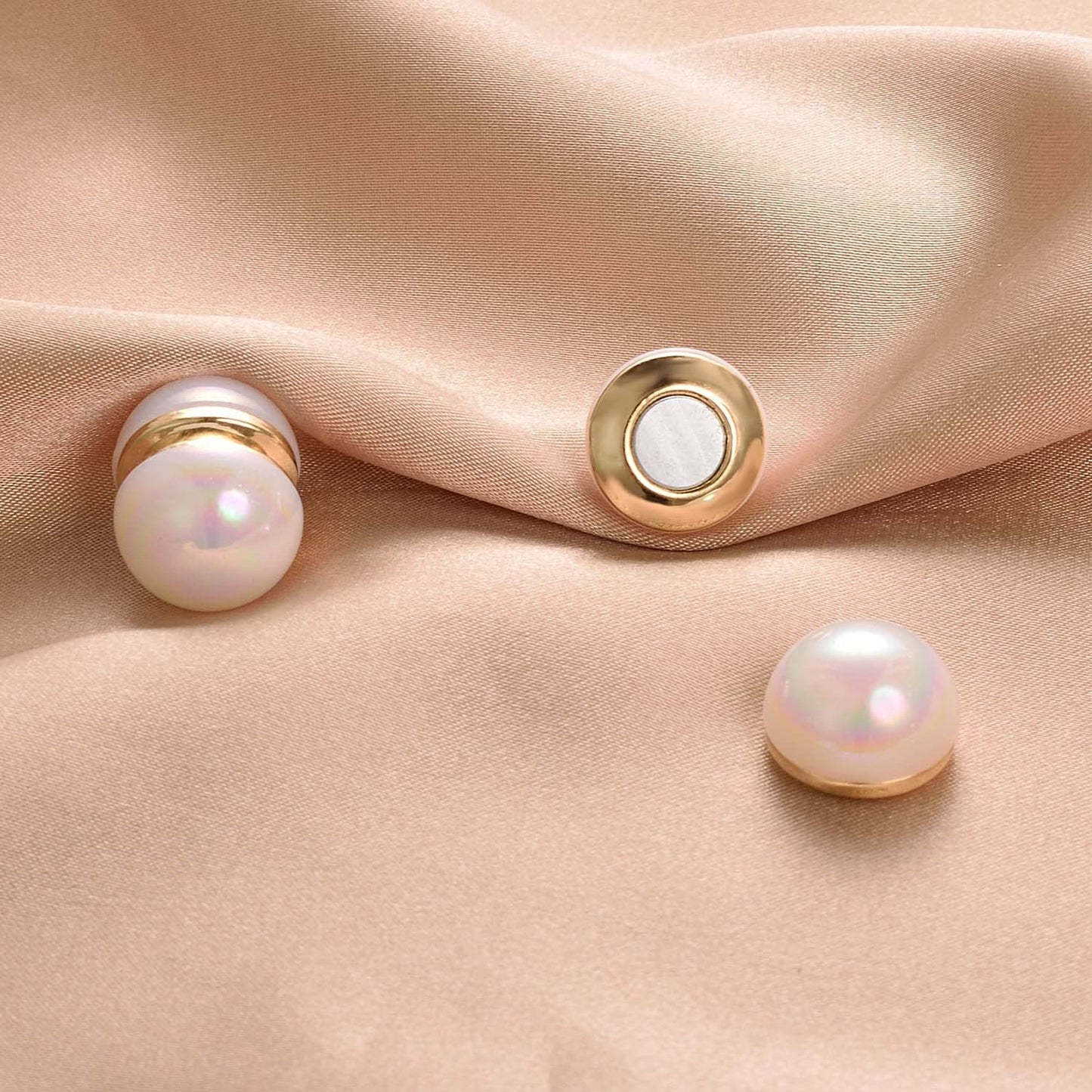 Airokiy Clip on Magnetic Earrings for Women pearl Non Pierced Magnetic Earrings Wedding for Brides Jewelry