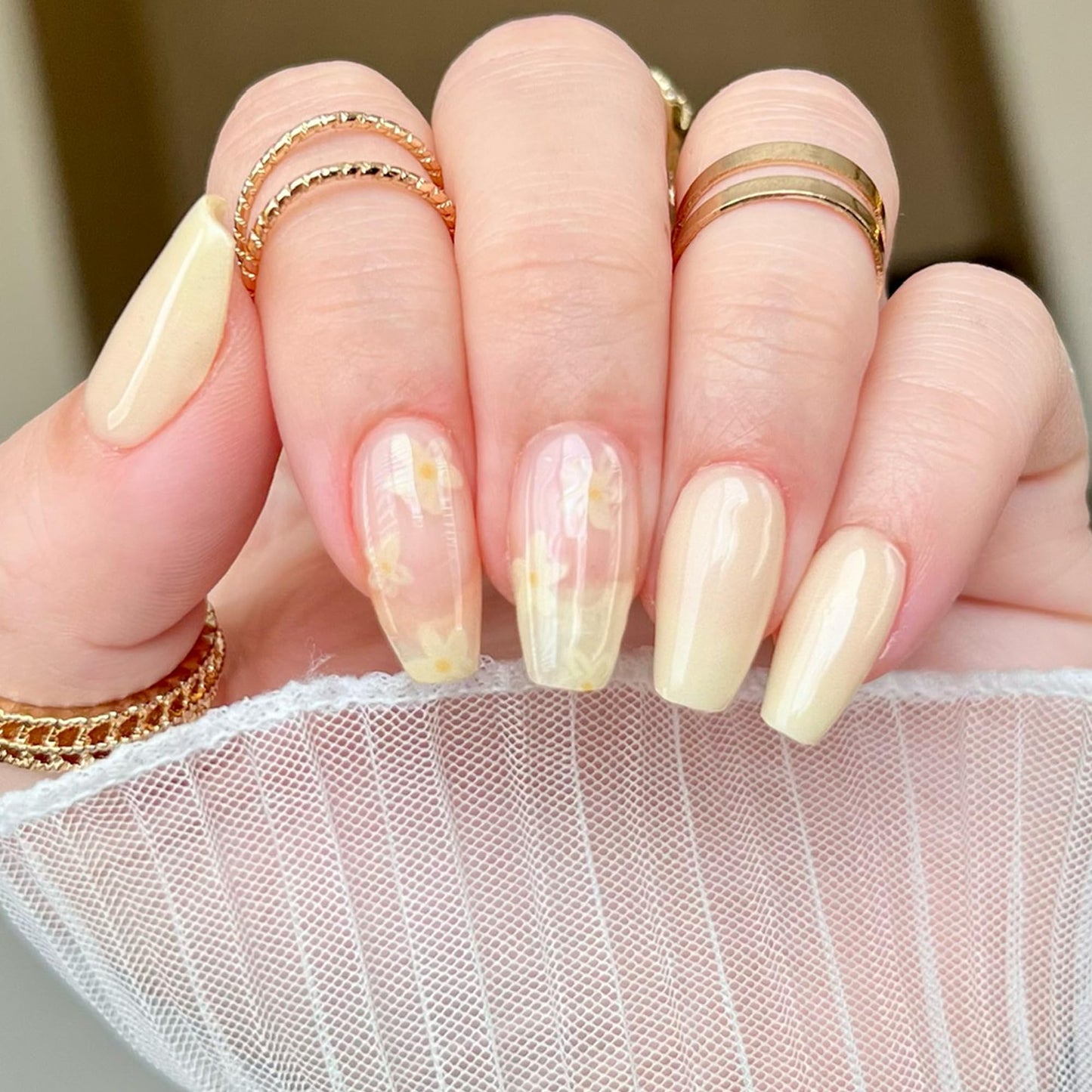 Heyhae Semi Cured Gel Nail Strips | No LED Lamp Needed | Solid, Yellow, Spring |Easy Apply & Remove, Salon Quality|Includes 28 Strips, 1 Prep Pads, Nail File & Wooden stick- Hey, Let's Catch Some Rays
