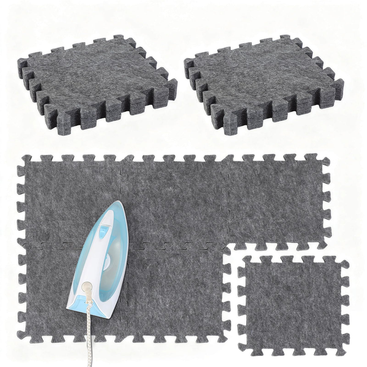 6 Pack Large Wool Pressing Mat Wool Ironing Mat Felted Blending Ironing Pad Sewing Machine Muffling Pad Iron Board for Quilters Quilting Supplies and Notions Accessories