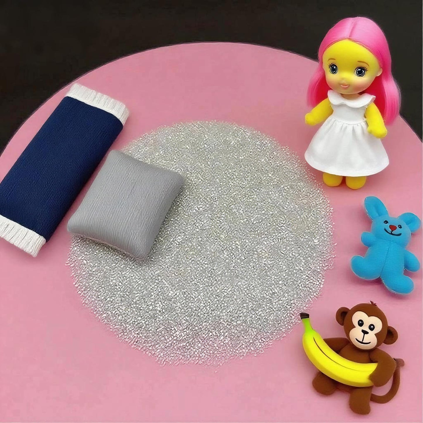 2.2LB Glass Weighted Beads for Stuffed Animals Filler for Blankets Pillows Reborn Dolls Shooting Rest Bag DIY of Various Weighted Projects (2.2, Pounds)