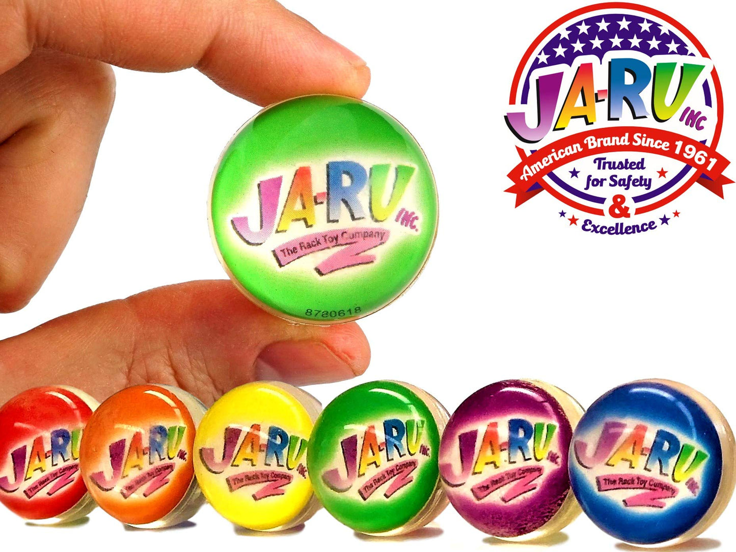 JA-RU Light Up Rubber Spike Balls (Pack of 4 with Flashing Lights) | Great Fidget Toy for Kids | Bulk Bouncing Sensory Balls | Plus 1 Bouncy Ball. #695-4p