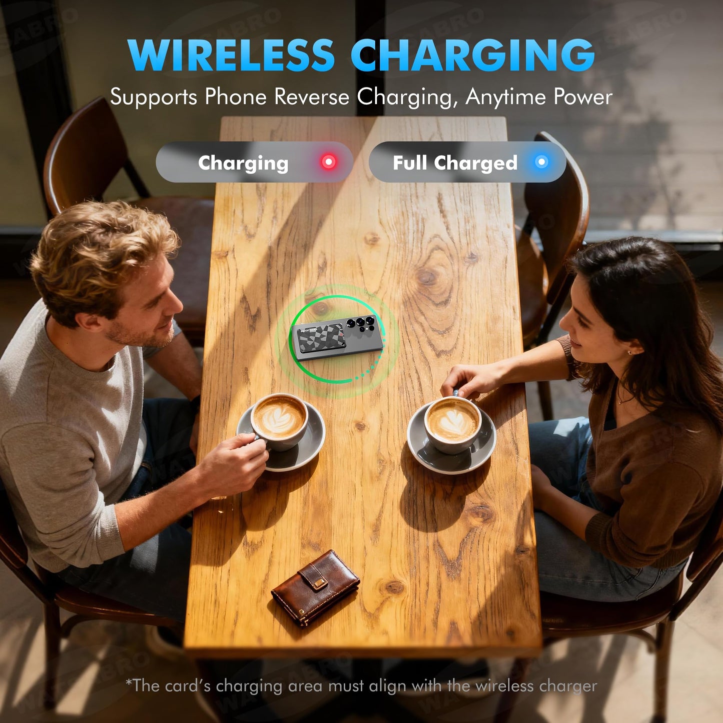 Wallet Tracker Card for iOS & Android, 6-13 Year Battery Slim Bluetooth Smart Card, Credit Card Size Smart GPS for Wallet Passport, Works with Apple Find My & Google Find Hub, Wireless Charging (1)