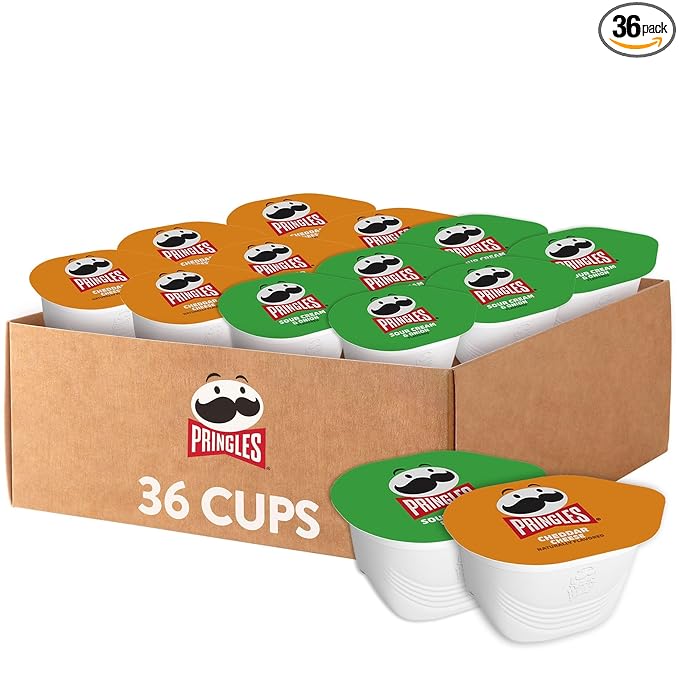 Pringles Potato Crisps Chips, Snack Stacks, Lunch Snacks, Variety Pack (36 Cups)