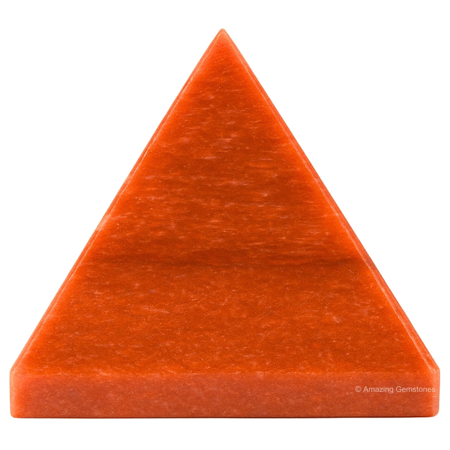 Amazing Gemstone Carrot Jasper Pyramid Crystal Healing Stones - 1.5" Great Pyramid Figurine of Natural Stone Pyramid for Meditation, Reiki, Chakra Balancing and Crystal Pyramids Grid