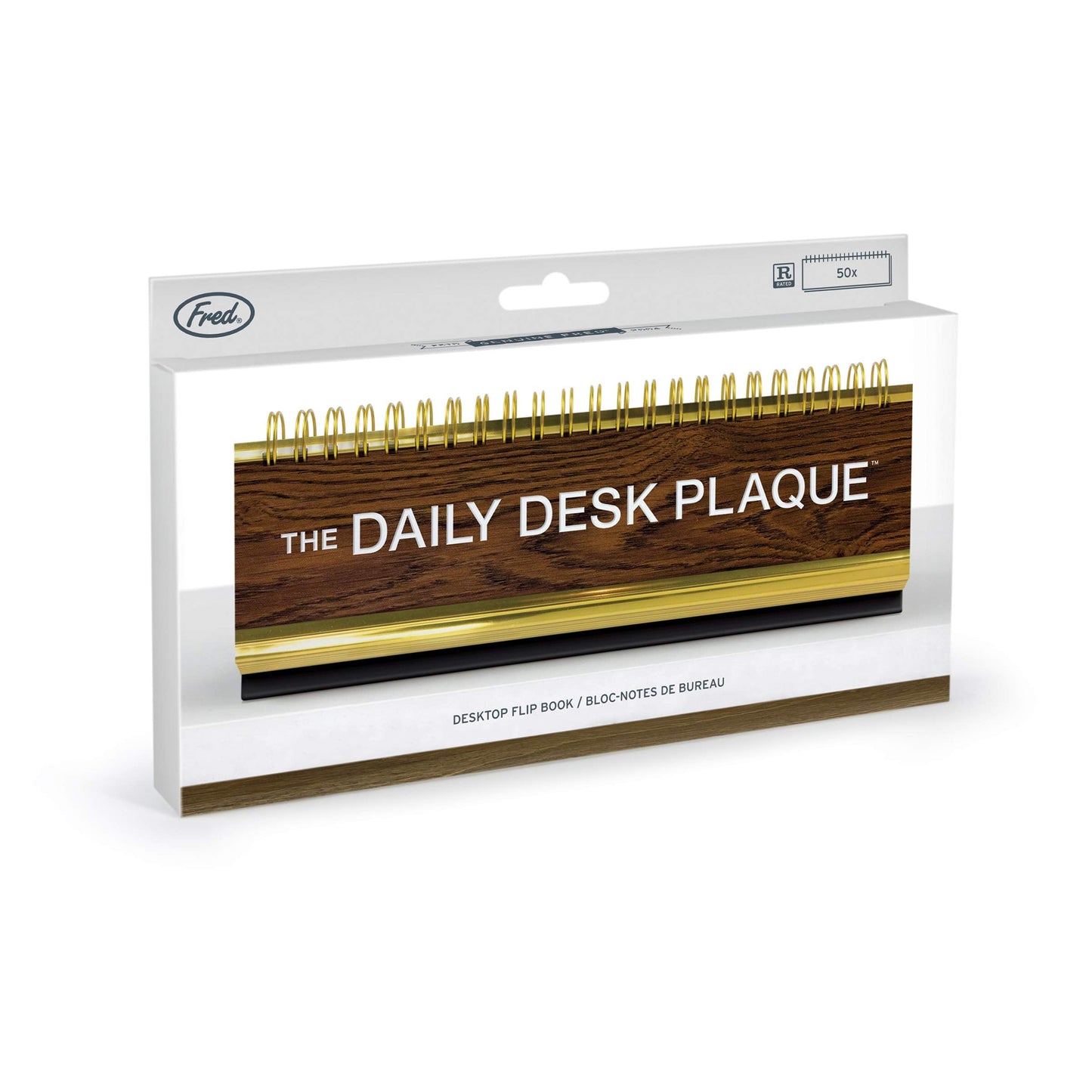 Genuine Fred Daily Desk Plaque Desktop Flip Book, assorted