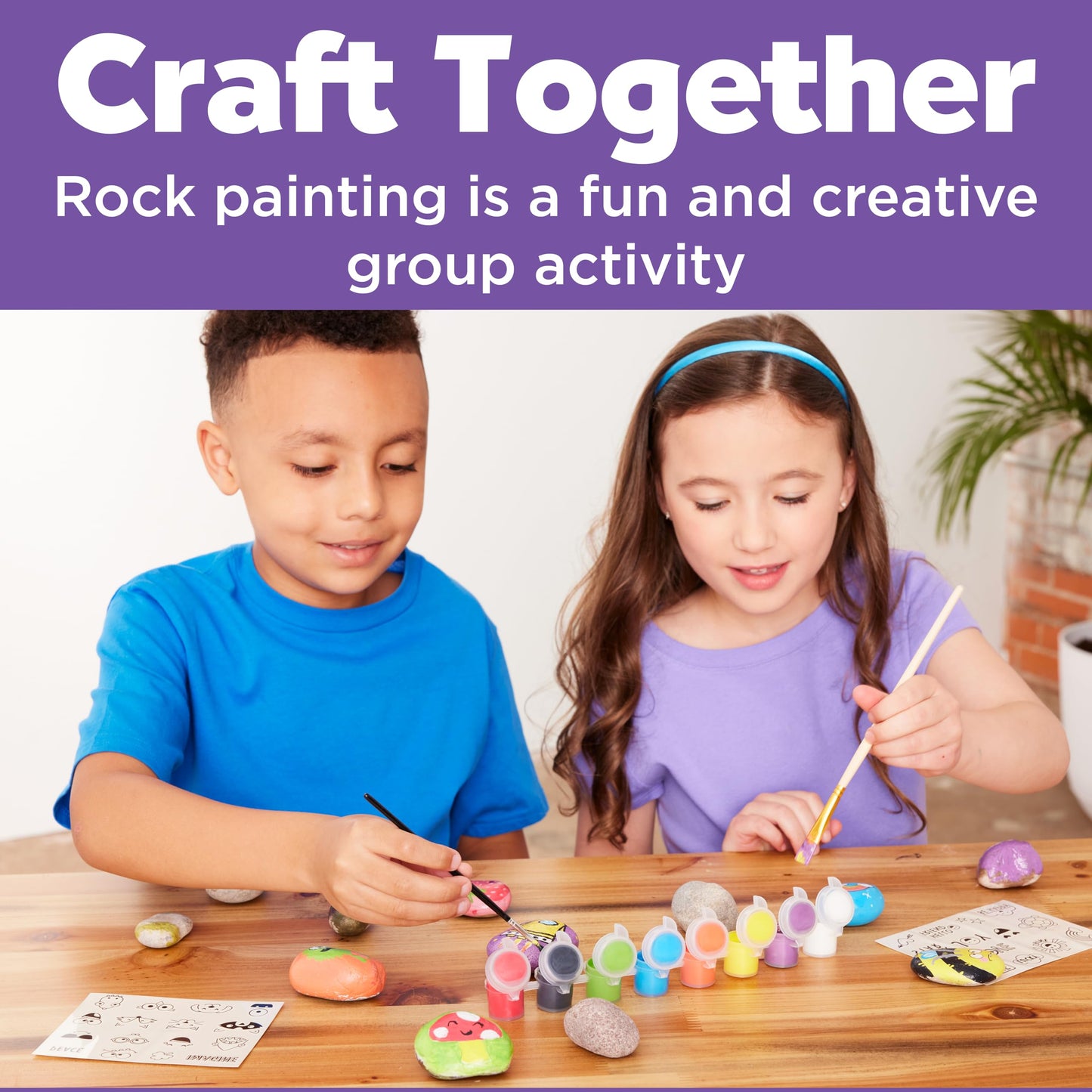 Creativity for Kids Rock Painting Kit - Hide and Seek Rock Kit, Arts and Crafts for Kids, Gifts for Kids (Ages 6+)