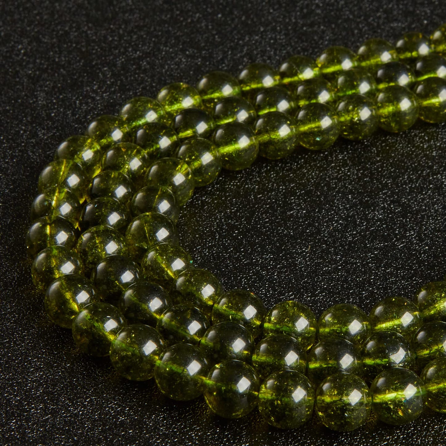 100pcs 6mm Peridot Beads Natural Gemstone Beads Round Loose Beads for Jewelry Making