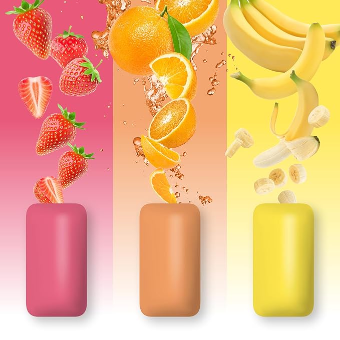 PUR Jumbo Gum | Aspartame Free Chewing Gum | 100% Xylitol | Natural Strawberry, Banana, Orange Flavor, 20 Pieces (Pack of 1)